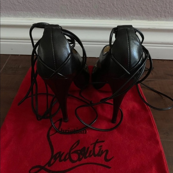 Louboutin Bloody Mary Black Ankle Boots - Picture 3 of 8